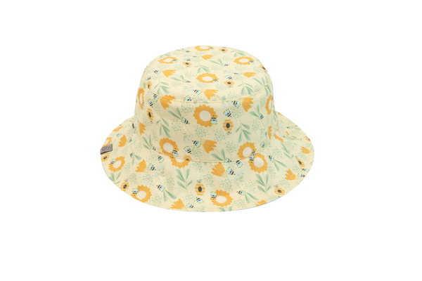 Baby/Kids Reversible Patterned Sun Hat - Bees