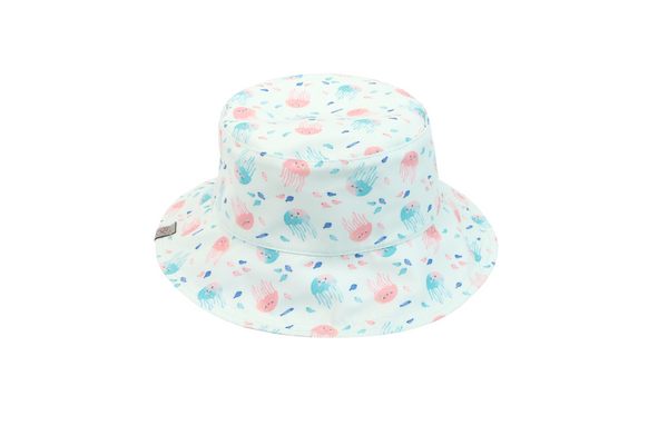 Baby/Kids Reversible Patterned Sun Hat - Dolphin | Jellyfish