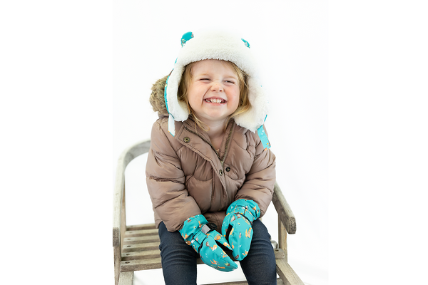 Kids & Baby Water Repellent Trapper Hat - Woodland Camp