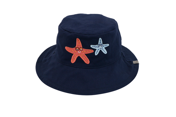 Reversible Baby/Kids Mixed Sun Hat - Starfish