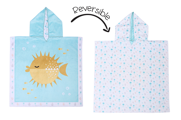 Reversible Kids Cover Up - Fish | Jellyfish