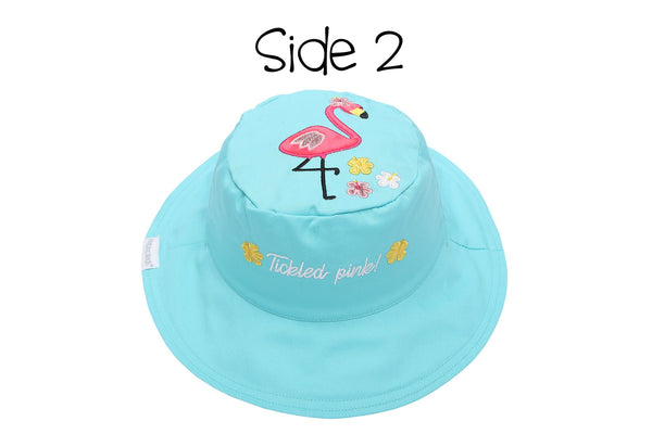 Reversible Baby and Kids Sun Hat - Flamingo | Pineapple