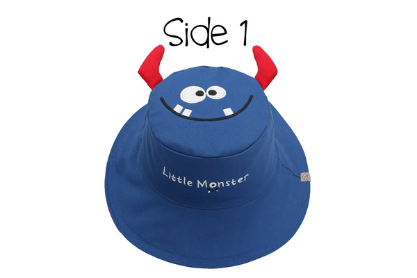 Reversible Kids & Toddler Sun Hat - Monster Car