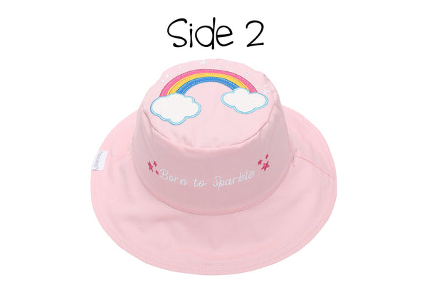 Reversible Baby and Kids Sun Hat - Rainbow | Unicorn