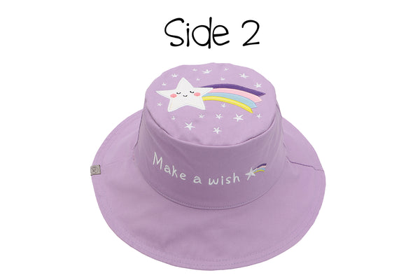 Reversible Kids & Toddler Sun Hat - Unicorn & Star