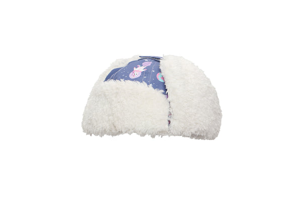 Kids & Baby Water Repellent Trapper Hat - Unicorn (Indigo)