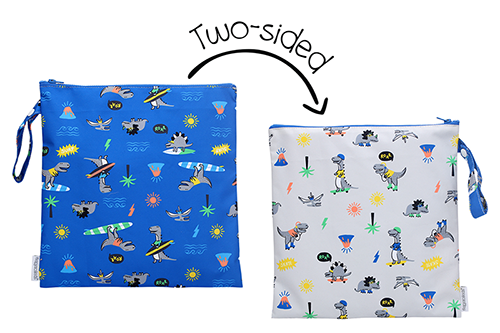 2-Sided Kids Wet Bag - Dino