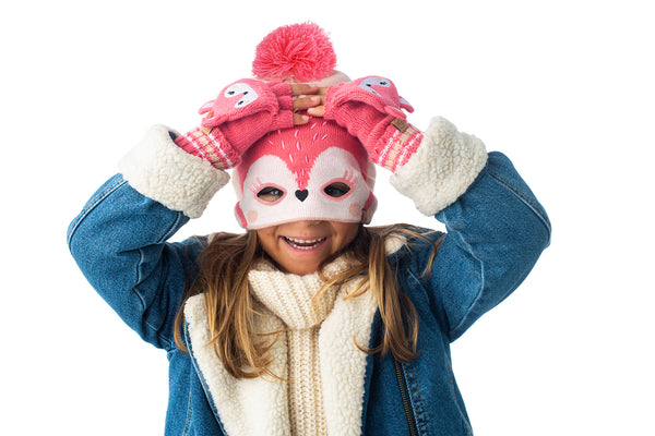 Kids Knitted Toque - Deer