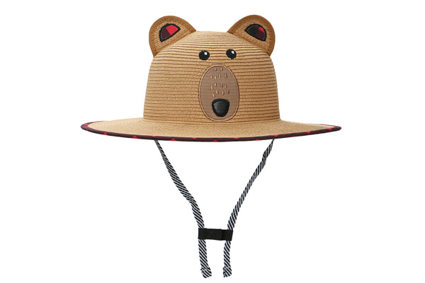 Kids Lifeguard Straw Hat - Bear